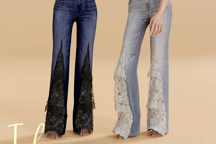 Джинсы - Jeans Isla Lace Insert Flares