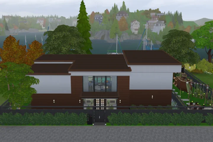 The Sanctuary Villa - The Sims 4 CC Build