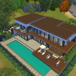 The Sanctuary Villa - The Sims 4 CC Build