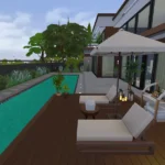 The Sanctuary Villa - The Sims 4 CC Build