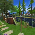 The Sanctuary Villa - The Sims 4 CC Build