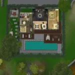 The Sanctuary Villa - The Sims 4 CC Build