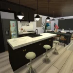 Azure Breeze Villa - The Sims 4 No CC Build
