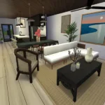 Azure Breeze Villa - The Sims 4 No CC Build