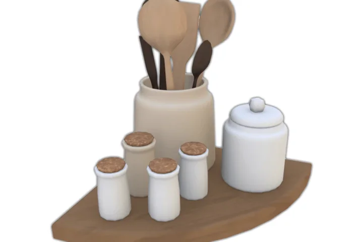 Comiko - Modern Farm Kitchen Corner Rack