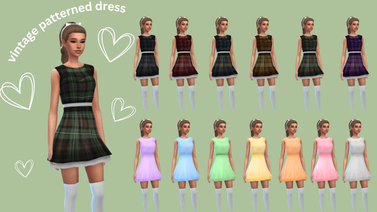[Payy] Vintage Patterned Dress
