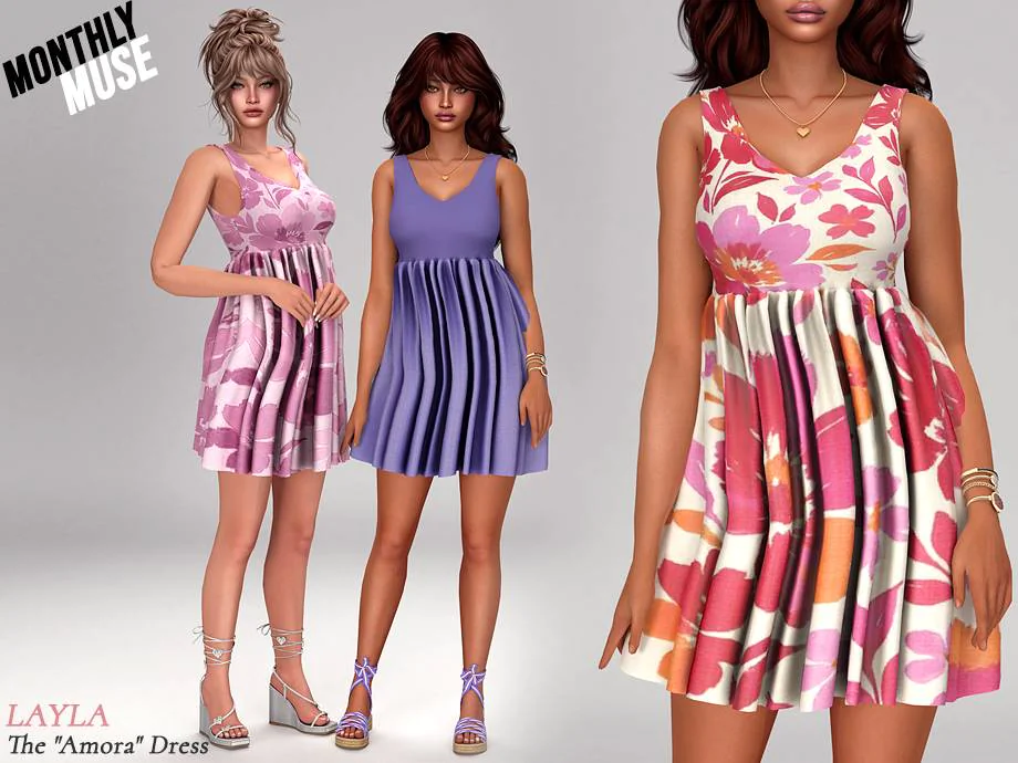 Layla - Amora Short Dress (the monthly muse)