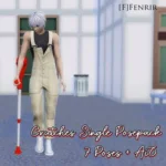 [F] Crutches Single Posepack