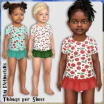 Toddler Cute Cherries Beachwear