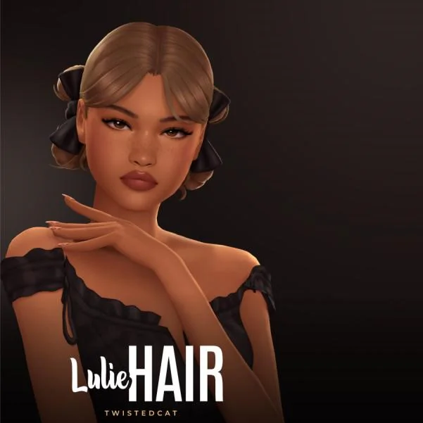 Женская прическа "Lulie Hair" для Симс 4