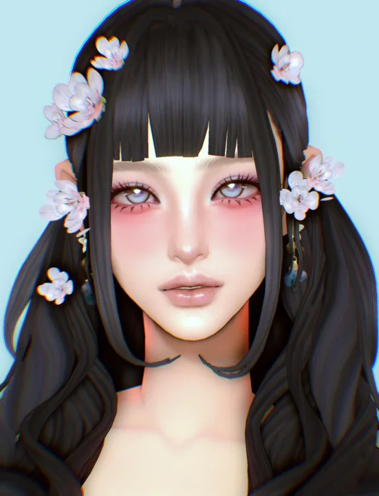 Линзы и тени для глаз "Aqua eyes" для Симс 4
