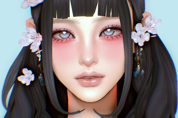 Линзы и тени для глаз "Aqua eyes" для Симс 4