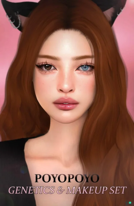 Косметика и генетика "GENETICS & MAKEUP SET" для Симс 4
