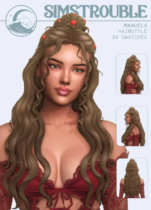 Женская прическа - Manuela Hairstyle Set