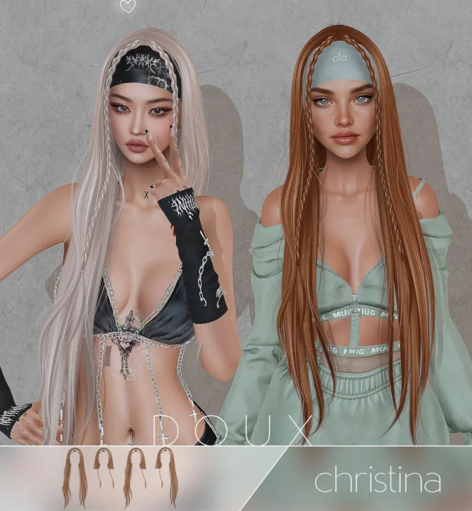 Женская прическа - Christina Hairstyle (V1, V2)