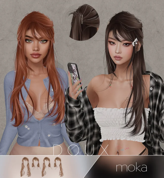 Женская прическа - Moka Hairstyle (V1, V2)