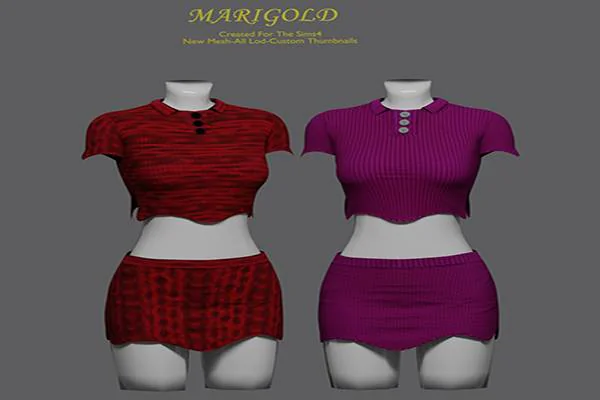 Marigold Set Crochet