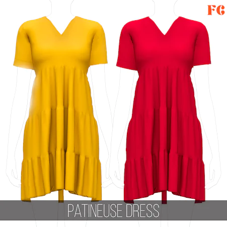 Fifthscreations - Patineuse Dress Women Clothes