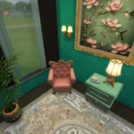 Royal reading corner, salamon pink and blue