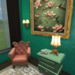 Royal reading corner, salamon pink and blue