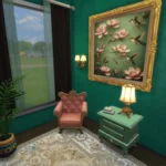 Royal reading corner, salamon pink and blue