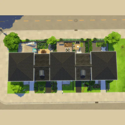 A nice street with terraced houses