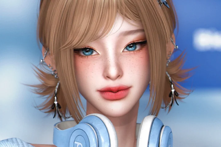 Прическа - HAIR NO.62 ver.2 + ACC Bow