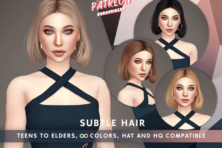 SONYASIMS - Subtle Hair (without floating strands)