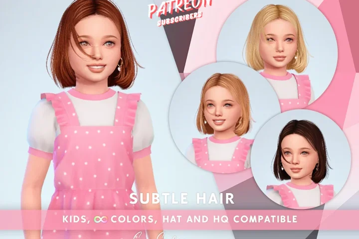 SONYASIMS - Subtle Hair (with floating strands) Kids