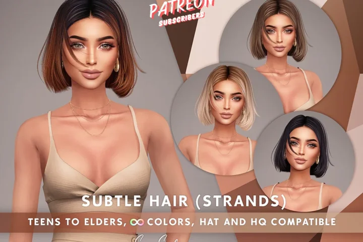 SONYASIMS - Subtle Hair (with floating strands)