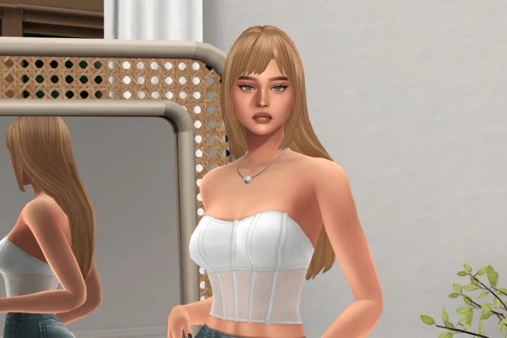 Diamond Hairstyle Maxis match mm Claudette11
