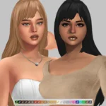 Diamond Hairstyle Maxis match mm Claudette11