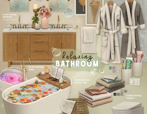 Мебель и декор для ванной комнаты - Relaxing Bathroom