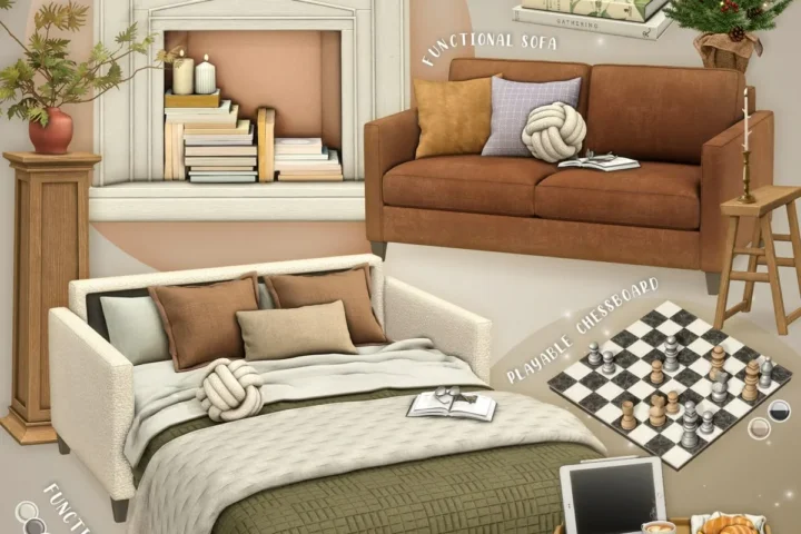 Набор мебели - Natural Sleeper Sofa