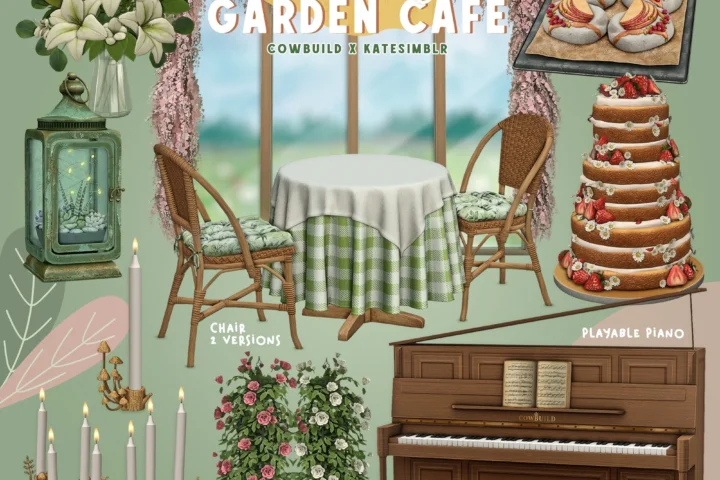 Набор мебели - Blooming Garden Cafe