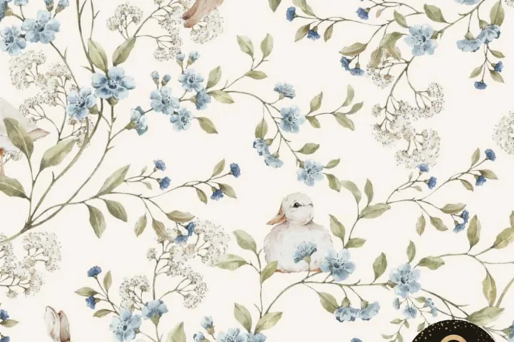 Sims4Luxury - Nursery 2025 - Meadow Friends - Wallpapers