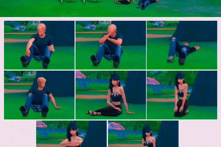 Sit On The Ground - Pose Pack