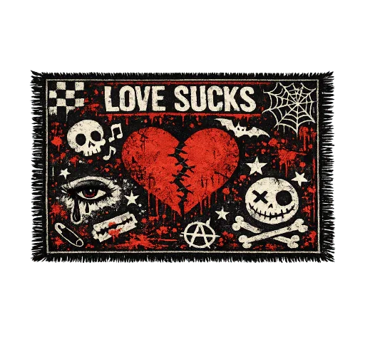 Midnight Mayhem – Y2K Emo Punk Rug Collection 🖤💀🩸