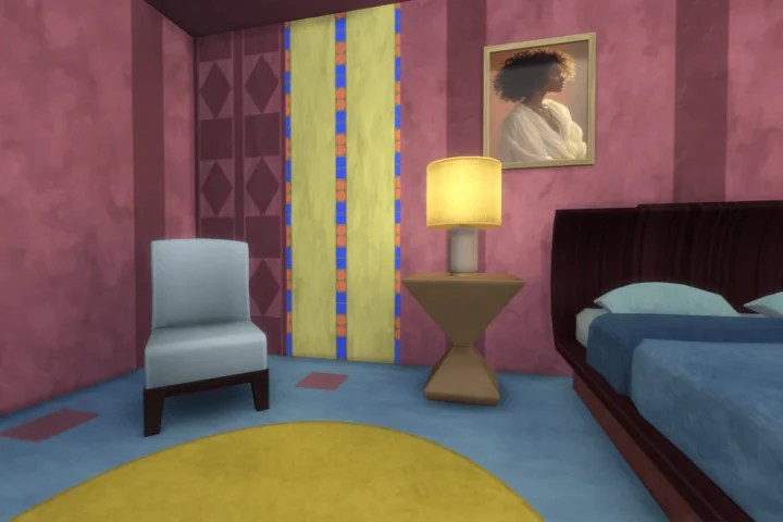 Crimson & Cerulean bedroom