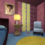 Crimson & Cerulean bedroom