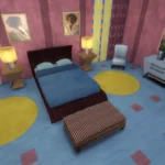 Crimson & Cerulean bedroom
