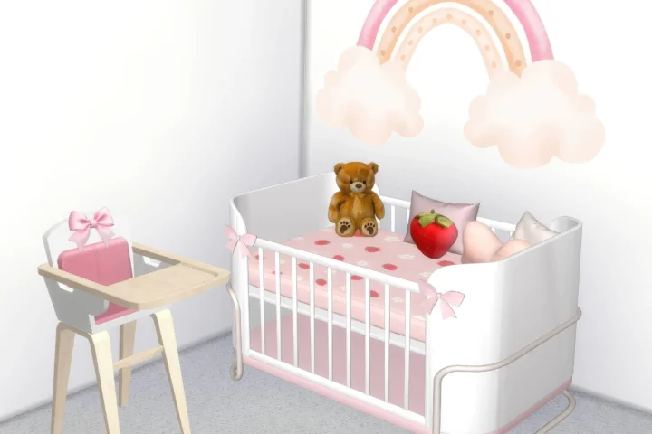 Toddler bow high chair