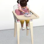 Toddler bow high chair