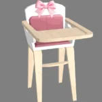 Toddler bow high chair
