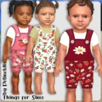 Infants Strawberries Short Overall