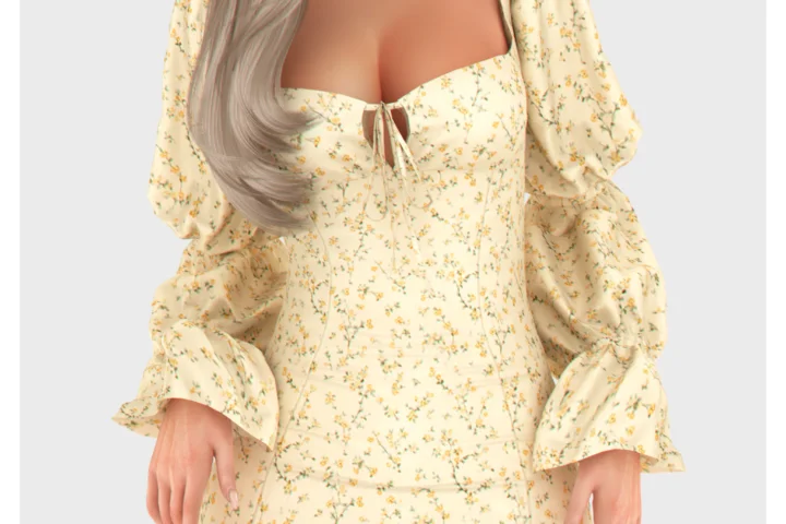 Petal Bustier Dress