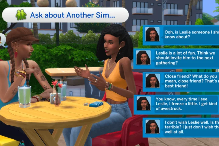 More Responses: Ask about Another Sim