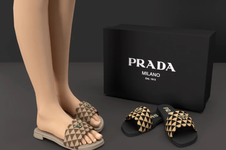 Prada Fabric Slides