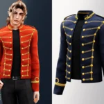 Adult - Pop icon inspired military jacket with gold trim