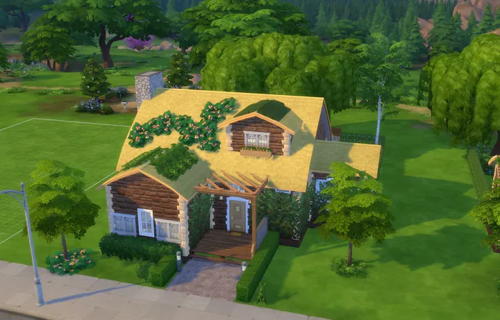 (REQUIRES COTTAGE LIVING) Yellow Thatched-Out! Roof Recolour